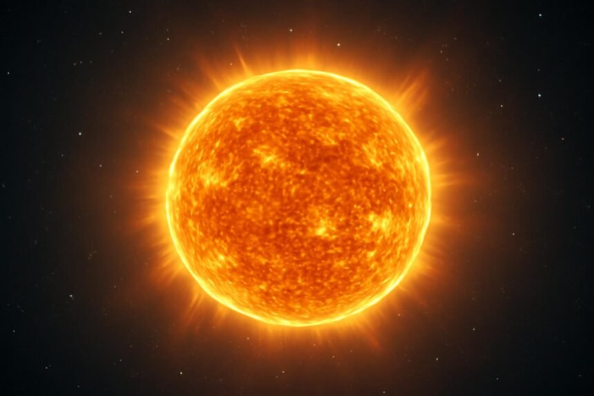 A Nap csillagunk lenyűgöző képe, amely energiát termel.