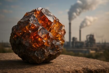 Szfalerit ásvány és ipari háttér, környezeti hatásokkal