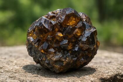 Szfalerit ásvány, cinkgyártáshoz elengedhetetlen alapanyag.