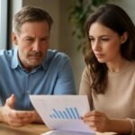 Két ember gazdasági elemzést végez, utazás hatásairól