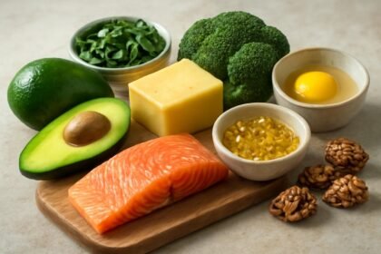 Zsírban oldódó vitaminokat tartalmazó ételek: lazac, avokádó, tojás, brokkoli