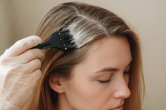 Női hajfestés ammónia használatával