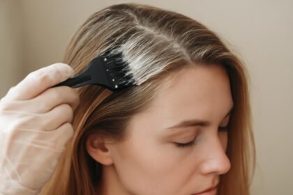 Női hajfestés ammónia használatával