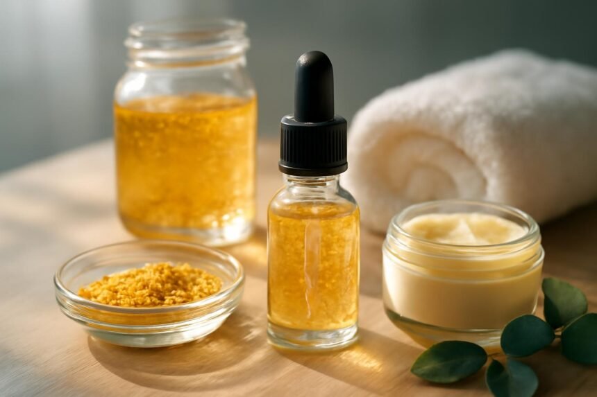 Aranykolloid szépségápolási termékek és olajok