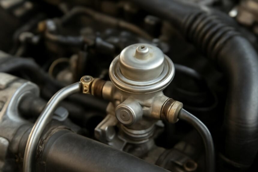 Üzemanyag nyomásszabályozó szelep motorban.