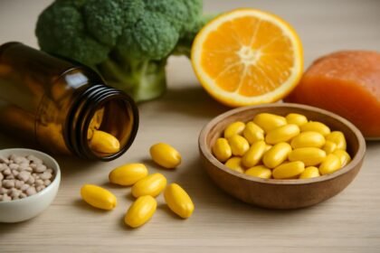 B-vitamin komplex kapszulák zöldségekkel és gyümölcsökkel