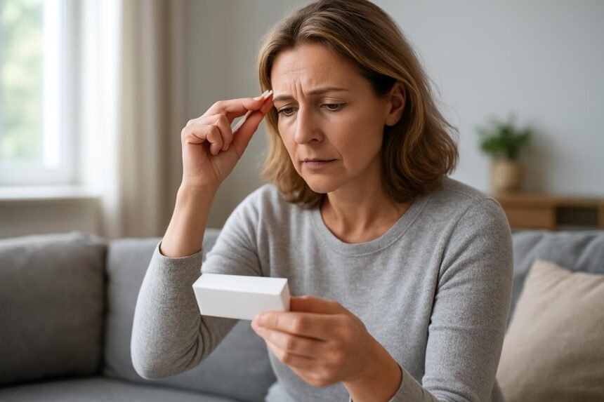 Nő figyelemzavarral küzd, az Esprico hatóanyagainak értékelése.