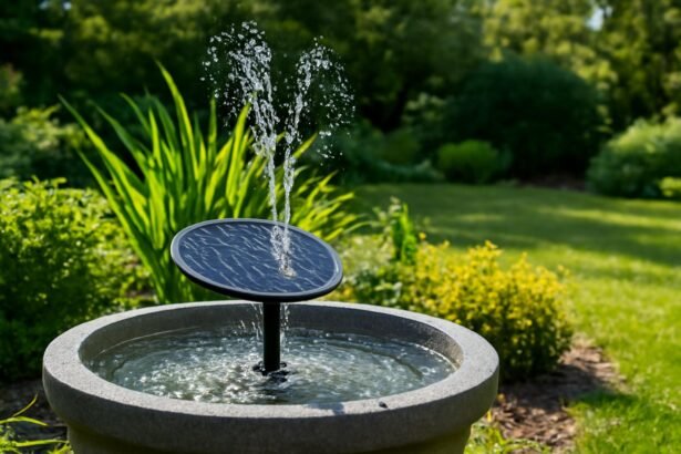 Napelemes szökőkutak a kertben, energiatakarékos és látványos dísz