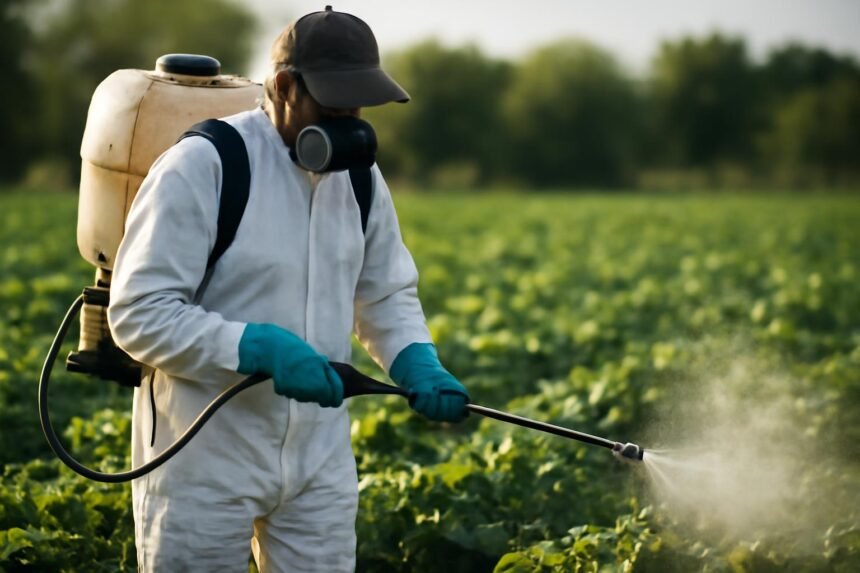 Növényvédő szerek alkalmazása mezőgazdasági területen