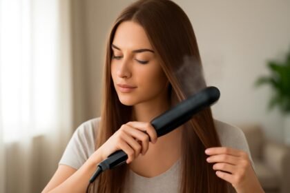 Gőzölős hajvasaló használata otthon selymes hajért