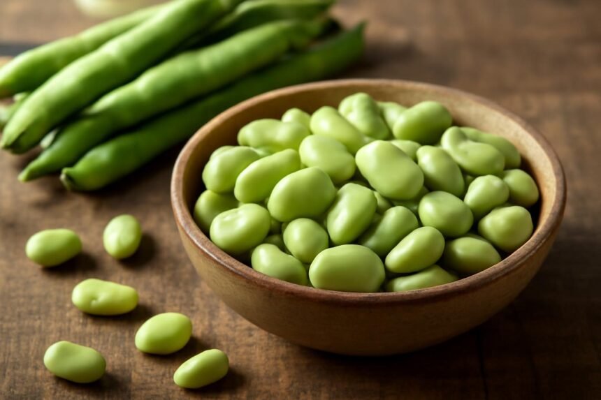 Lóbab képe a tápanyagokkal teli, egészséges táplálkozás kontextusában, felhasználási tippekre utalva