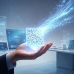 Profik által használt QR-kód generátorral készült vizuális példa többcsatornás kommunikációhoz